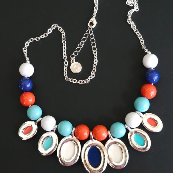Liz Claiborne Colorful Bib Necklace - Picture 5 of 6